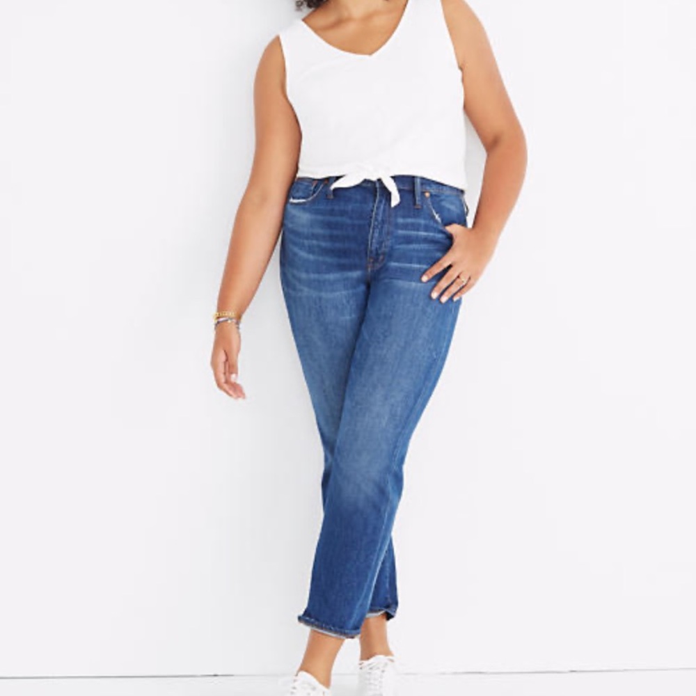 Madewell high rise slim boyjean
